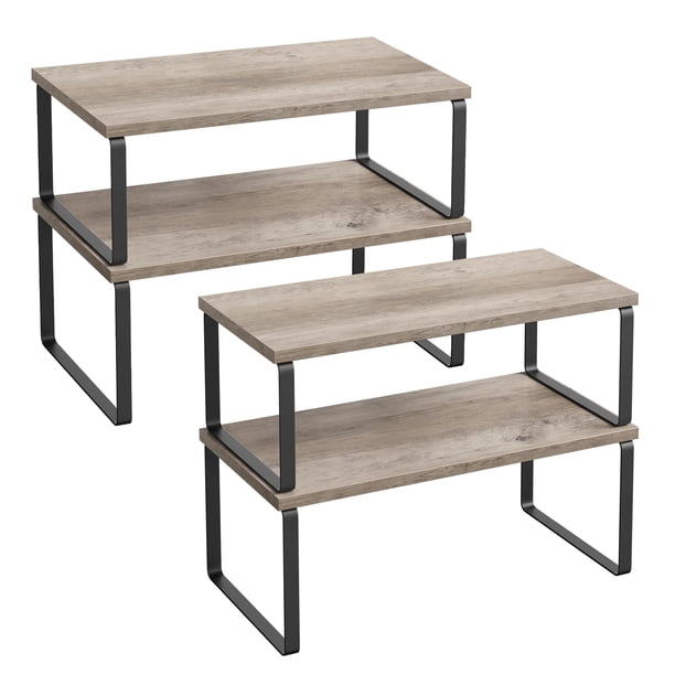 Estante Organizador para Gabinete SONGMICS Juego de Cocina 4 Piezas Negro Tinta