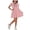 Pink, variant on Posijego Girls Uniform Dresses Cotton Short Sleeve School Uniforms Summer Casual A-Line Mini Dresses 5-12 Years