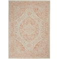thumbnail image 3 of Nourison Tranquil Center Medallion Ivory/Pink 4' x 6' Area Rug, (4x6), 3 of 9
