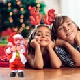 thumbnail image 3 of Papá Noel Que Canta Y Baila, Figura De Muñeco De Papá Noel Con Adornos Navideños Luminosos, Regalo De Decoración Para Escritorio De Mesa Moyic HA043605-02, 3 of 6