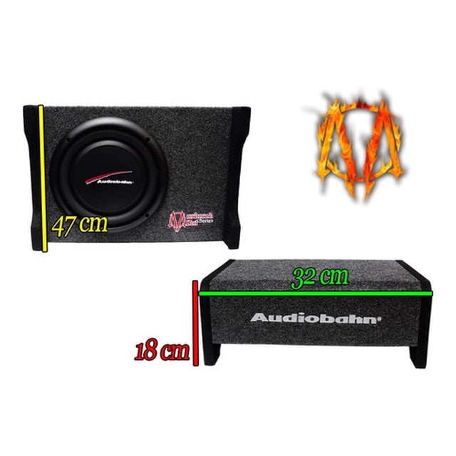 Subwoofer Audiobahn De 1200 W Ultra Slim Murdered 10 Pulgada Vecctronica EDICIÓN ESPECIAL