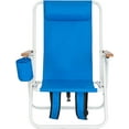 thumbnail image 3 of OEOEOS Portable Adjustable Beach Chair with Cup Holder, 3 of 7