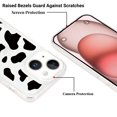 thumbnail image 4 of Mantto Case For iPhone 15 Plus Phone Case,Luxury Leopard Pattern Design Cases Soft Silicone Slim TPU Shockproof Protective Bumper Cover for Women Men For iPhone 15 Plus, Cow, 4 of 8