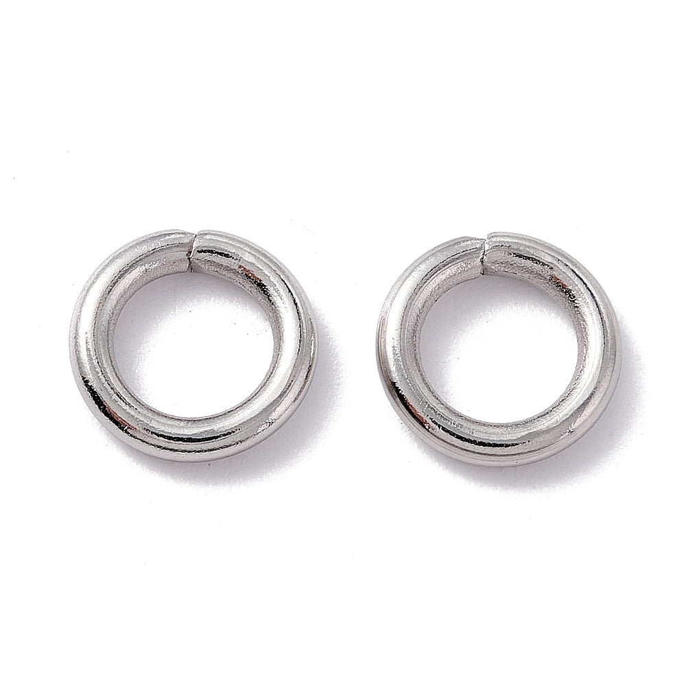 10000pcs Non-Tarnish 304 Stainless Steel Jump Rings Open Jump Rings Stainless Steel color 5x0.9mm Inner Diameter: 3.2mm