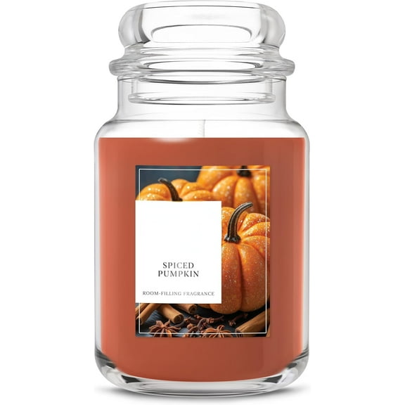 A house of tools Spiced Pumpkin, Fall Scented Candle, 22oz Large Jar with up to 150 Hour Burn Time