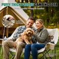 thumbnail image 3 of Double Camping Chair Oversized 2 Person Foldable Loveseat for Outdoor Lawn Beach, 3 of 8