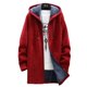 thumbnail image 5 of Abrigo largo de punto para hombre, cárdigan con capucha de chenilla acolchada de terciopelo para hombre, suéter grueso de diseño de longitud más larga, 5 of 5