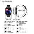 thumbnail image 2 of Caja de metal Reloj inteligente 3D-Gsensor Fitness Multifunción Larga espera 1.7 Pulgadas IP67 Ritmo cardíaco a prueba de agua, 2 of 9
