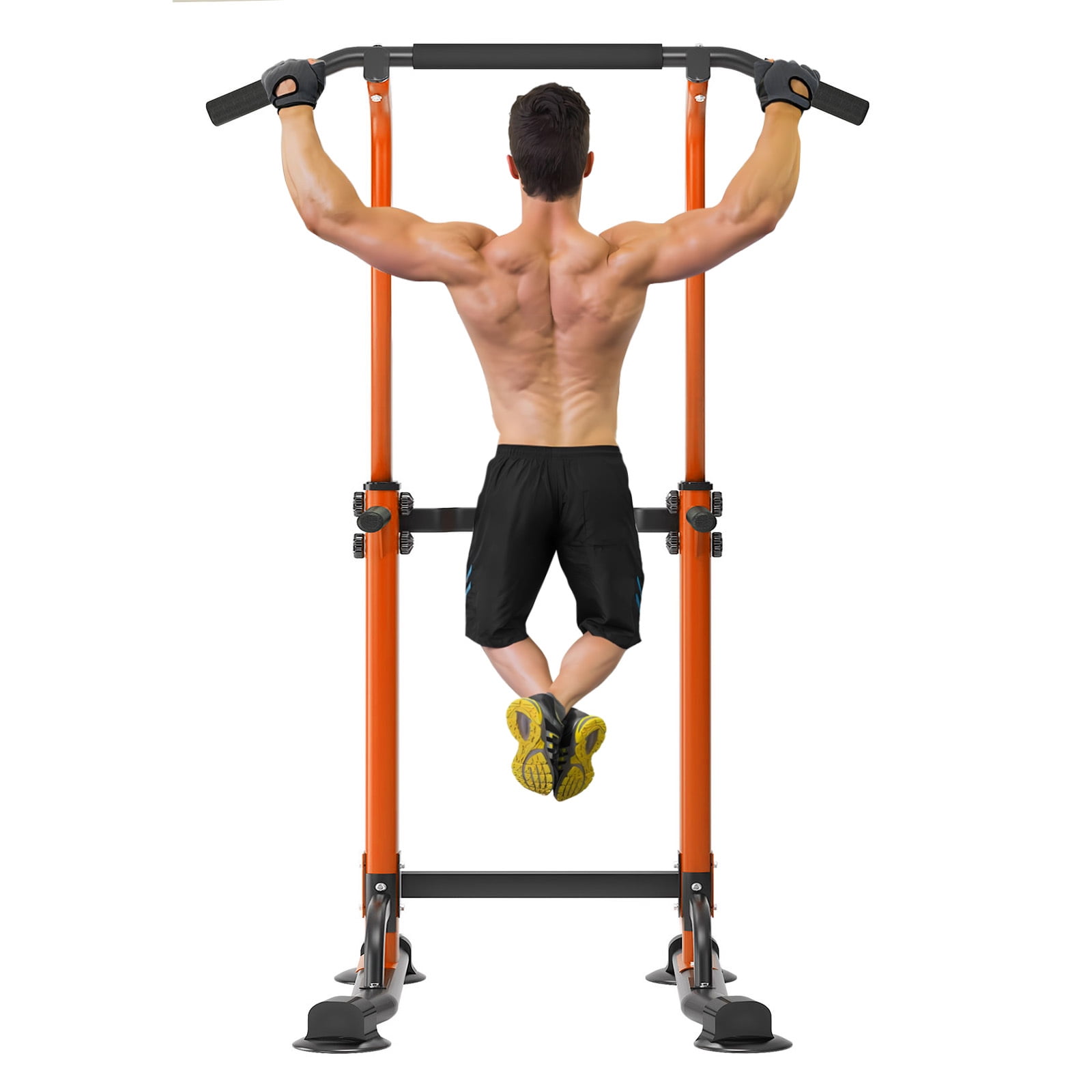 SogesPower Adjustable 83"H Pull up Bar Power Tower Multifunctional Fitness Station for Home