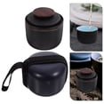 thumbnail image 3 of Himition 1 Set of Portable Travel Drinkware Professional Ceramic Teapot Tea Cup Kit (Black), 3 of 5