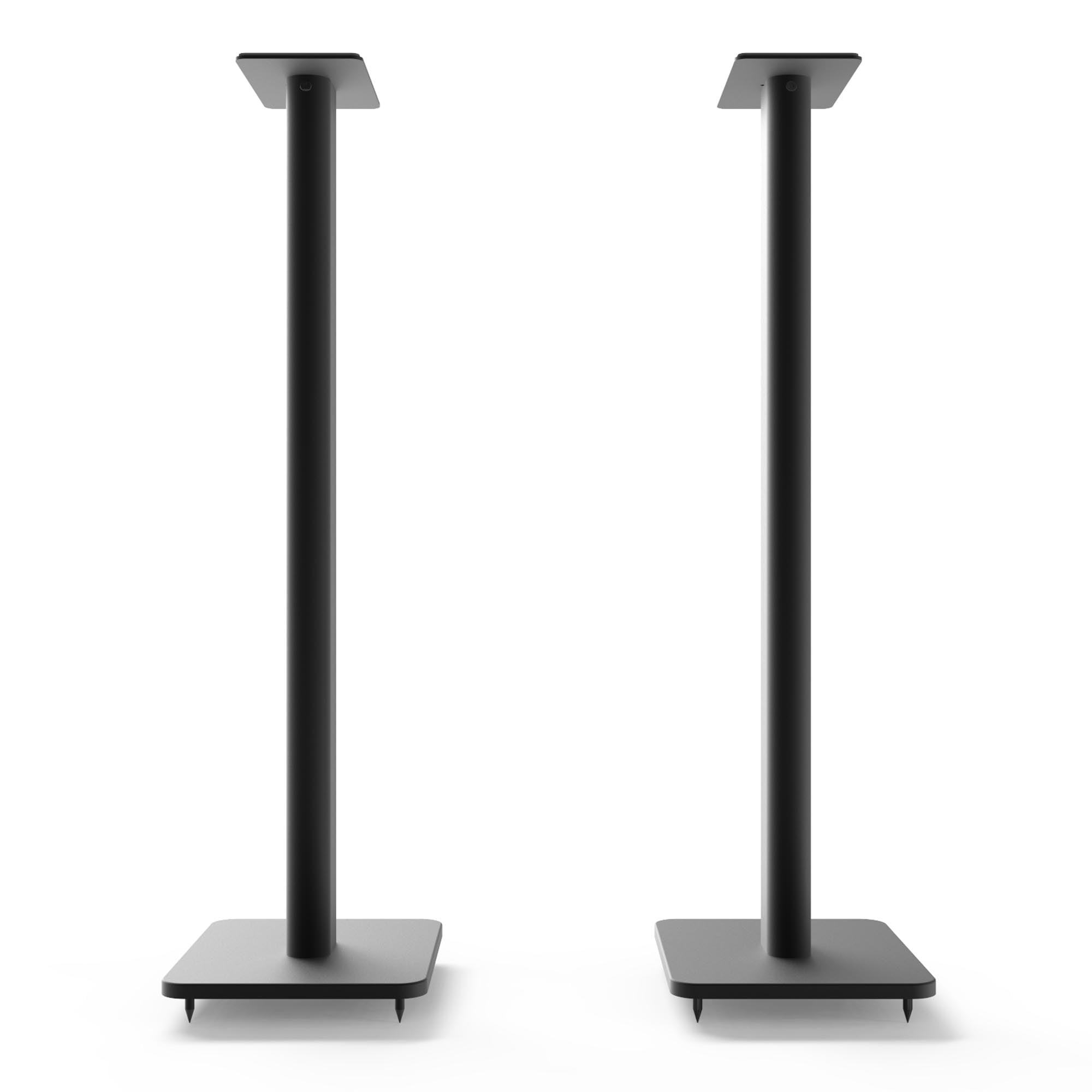 Kanto YU4MB YU4 Matte Black Powered Speakers with Bluetooth, Pair, with Pair of SP32PL 32" Floor Speaker Stands, Black