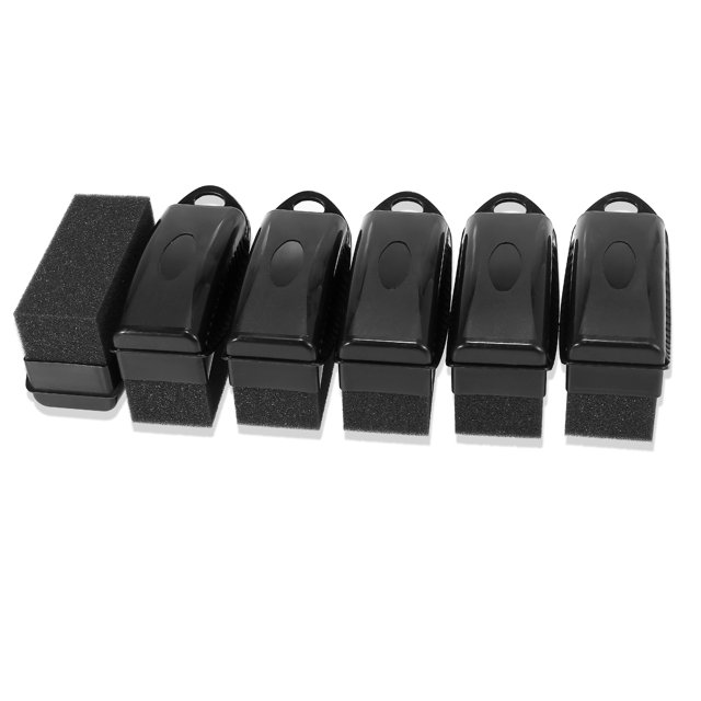 6 Piezas Coche Neumático Rueda Apósito Aplicadoras Toallitas sin Tapa Negro