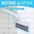 thumbnail image 6 of Grout Cleaner Brush V Shape, Stiff Grout Cleaning Brushes for Tile Floor, Handheld Grout Scrub Brush Set for Shower, Bathroom, Kitchen, Household Use,2 pcs, 6 of 7