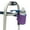 Purple, variant on Top Glides Soft Insulated Nylon Walker Bottle/Can Holder, Purple