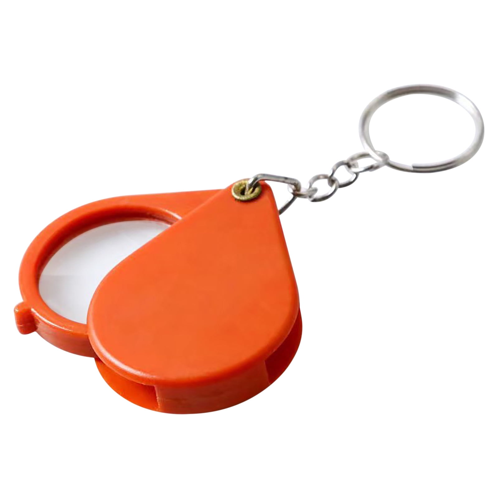 Wovilon Mini Keychain Magnifying Glass Creative Portable Folding