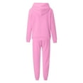 thumbnail image 6 of Womens Tracksuit Set 2 Piece Sweatsuits Outfits Long Sleeve Hoodies Jogger Sweatpants Fleece Matching Sweat Sets, L, 6 of 6