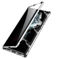 thumbnail image 2 of Anti Peeping Case for Samsung Galaxy S23 Ultra, 360 Degree Front and Back Privacy Tempered Glass Cover, Anti SPY Screen, Anti Peep Magnetic Adsorption Metal Bumper for S23 Ultra, Silver, 2 of 9