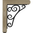 thumbnail image 3 of 4"W x 14"D x 16"H Tristan Craftsman Ironcrest Rough Sawn Bracket, Douglas Fir (1 1/2"W x 10"D x 12"H Iron Bracket), 3 of 5