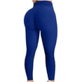 thumbnail image 1 of Pantalones de yoga de cintura alta para mujer Control de barriga Adelgazante Leggings texturizados para correr Entrenamiento Ruched Butt Lift Pants Xemadio WMZL-864-112, 1 of 4