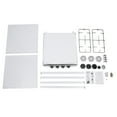 4-Burner Commercial LNG Gas Cooking Stove with 2 Tier Storage Rack and Dustproof Covers