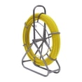 thumbnail image 1 of 425ft Fish Tape Fiberglass Reel Wire Cable Running Rod Duct Rodder Fishtape Puller with Brake 6mm, 1 of 7