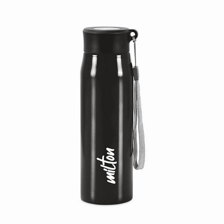MILTON Handy 650 Stainless Steel Sipper Water Bottle 690 ml I Black