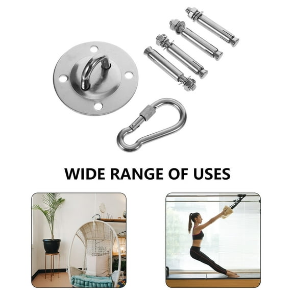 KONTONTY 2Sets Corrosion Resistance Hammock Chair Hanging Kit with Load Bearing Capacity