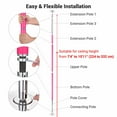 thumbnail image 2 of Yescom 10.9 Ft Static Spinning Dancing Pole Kit 45mm Silicone Party Club Exercise Pink, 2 of 9
