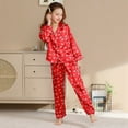 thumbnail image 3 of Esho Men Christmas Pajamas Set Family Matching Pajamas Silk Satin Button Down Sleepwear Nightwear Pj Set, 3 of 8