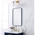 thumbnail image 3 of Elegant Lighting MR801830BL 18 x 30 in. Soft Corner Metal Rectangular Mirror, Blue, 3 of 4