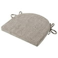 thumbnail image 3 of Sweet Home Collection U-Shape Molded Memory Foam Chair Pads With Ties Taupe 2 Pack, 3 of 3
