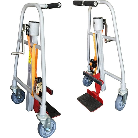 Manual Furniture Mover (Set of 2), 1100 lb. Cap, Aluminum, 12" Lift Height, Machinery Mover