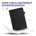 thumbnail image 5 of TECH CIRCLE for iPad Air 13 Inch Case 2024, iPad Pro 12.9 Case with Pencil Holder,Embossed Tree PU Leather Stand Smart Folio Case Auto Sleep Wake Elastic Strap Protective Case,Black, 5 of 7