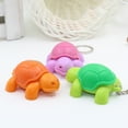 thumbnail image 3 of harmtty Creative Turtle Keychain LED Light Sound Key Ring Holder Bag Hanging Pendant,Green, 3 of 8
