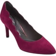 thumbnail image 1 of Women's Rockport Total Motion Pointy Toe Scallop Pump Port Wine Suede 9 M, 1 of 5
