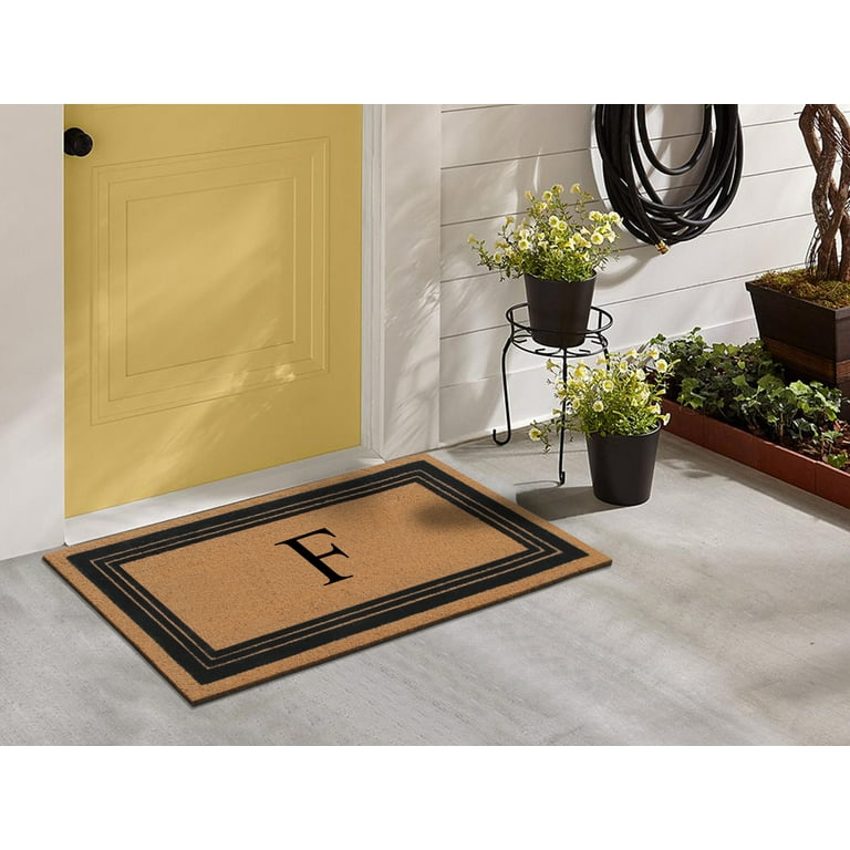 Vennocci DM42 Entryway Rug Outdoor Doormat Rubber Front Entrance Door  Welcome Mat Brown 47 x 32