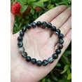 thumbnail image 5 of 10 Pcs Banded Agate Matt Crystal Bead Bracelet 8mm, Genuine Banded Agate Matt Stretch Gemstone Bracelet, Healing Crystal Bracelet, Gift for Men & Women, 5 of 10