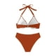 thumbnail image 5 of Traje de baño para mujer, bikini de tirantes sin espalda de color liso para mujer, trajes de baño para mujer, conjuntos de bikini para mujer, trajes de baño de bikini para mujer, 5 of 8