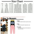 thumbnail image 3 of Giftesty Pants for Women Clearance Women's Fashion Casual Solid Color Elastic Cotton and Linen Trousers Pants, 3 of 5
