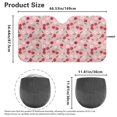 thumbnail image 4 of Yuyamidu Cherry Car Sun Shade Windshield Daisy Car Sunshade for Windshield Pink Car Window Sun Shade Protector Accessories for SUV Van Big Sedan Hatchback, 4 of 7