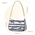 thumbnail image 3 of FORMRS Womens Shoulder Bag with Chain Strap Clutch Purse Cute Tote Handbag, Light Sharks, 3 of 7