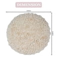 thumbnail image 2 of Home Weavers Modesto Collection 100% Cotton Tufted Round Round Bath Rugs, Extra Soft and Absorbent Round Bath Rugs, Non-Slip Round Bath Mats, Machine Washable 30" Round, Ivory, 2 of 5