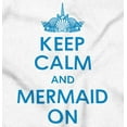 thumbnail image 2 of Keep Calm Mermaid On Beach Day Cute Women Plus Size Crewneck Sweatshirt Brisco Brands 3X, 2 of 5