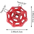 thumbnail image 2 of ORUYROP Cast Iron Outside Faucet Round Wheel Handle Hose Bib Handle Water Spigot Handle 7x7mm, Red, 2 of 3