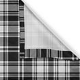 thumbnail image 4 of Ambesonne Abstract Window Valance, British Tartan Pattern, 54" X 18", White Black, 4 of 5