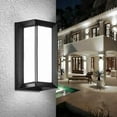 thumbnail image 1 of Aplique de pared para exteriores de 6000 K, aplique de aluminio de 18 W, lámpara LED para exteriores, luces de pared para exteriores, impermeable IP65, iluminación de antracita, luz, 1 of 5