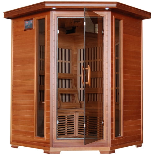 Radiant Saunas 3 Person Corner Carbon FAR Infrared Sauna by Radiant Saunas