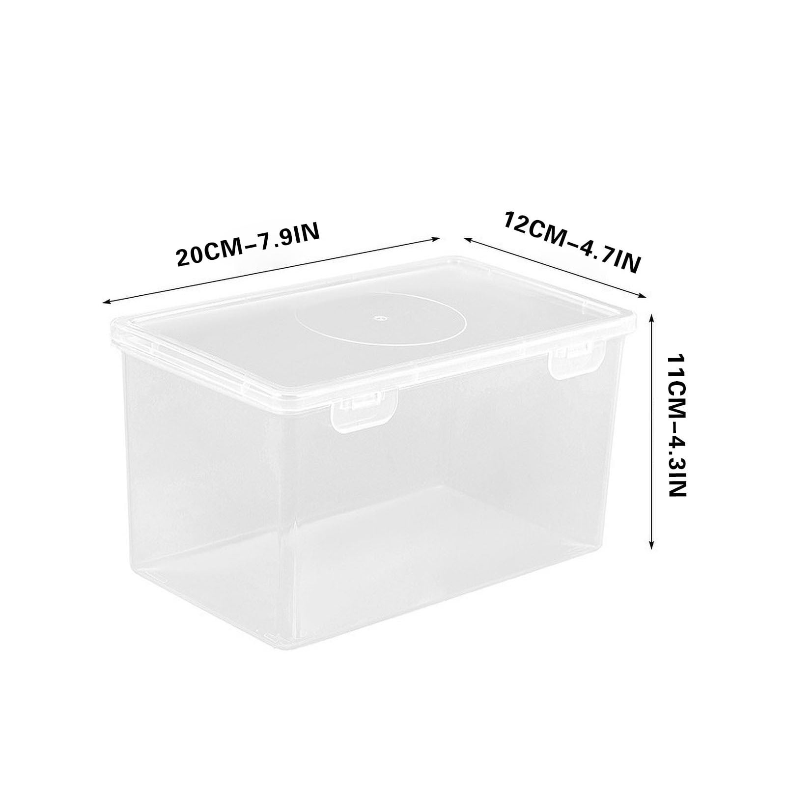 Extra Large Capacity Plastic Pencil Box Stackable Translucent Clear Pencil Case - Office Supplies Storage Organizer for Gel Pens Erasers Tape Markers Pencils