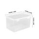 thumbnail image 3 of Organizador de caja de lápices de plástico apilable extra grande | Estuche de almacenamiento transparente translúcido para bolígrafos de gel, lápices, gomas de borrar, cinta | Tapa hermética |, 3 of 8