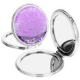 thumbnail image 1 of Shisuyan 2pcs Portable Mirror Cute Handheld Mini Folding Makeup Mirror Travel Compact Mirror Small Round Pocket Mirrors With Magnification, 1 of 8